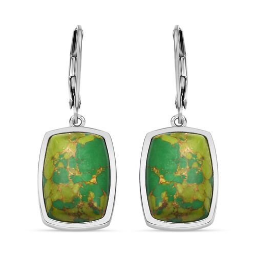 Grüne Türkis-Ohrringe  - 12,15 ct. image number 0