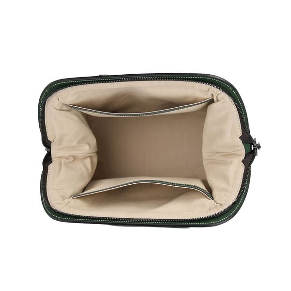 Grand Pelle  - Echtleder Handtasche, 28 x 25 x 15 cm, dunkelgrün image number 10