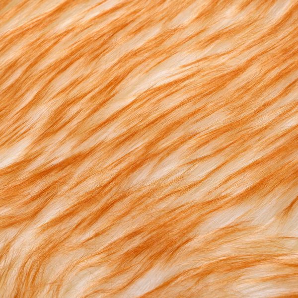 Kunstfell-Teppich im Dip-Dye-Look mit Schaumstoffunterlage, 60x100 cm, Braun image number 3