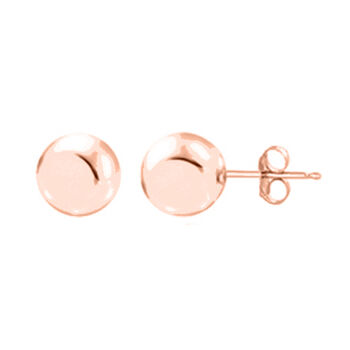 Kugel-Ohrstecker, 585 Ros&eacute;gold