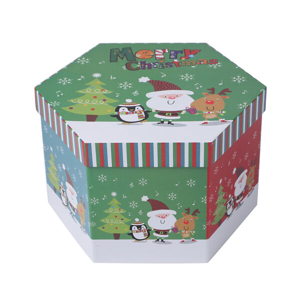 14er-Set Weihnachtskugeln in Geschenkbox, Weihnachtsmotiv, Durchmesser 7,5 cm, Mehrfarbig image number 5