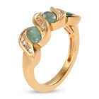 Grandidierit und Zirkon-Ring, 925 Silber vergoldet  ca. 0,84 ct image number 4