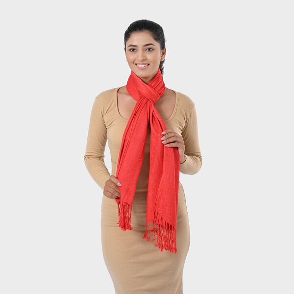 Jacquard-Schal aus Viskose und Geldbörse aus PU-Leder mit RFID-Schutz image number 12