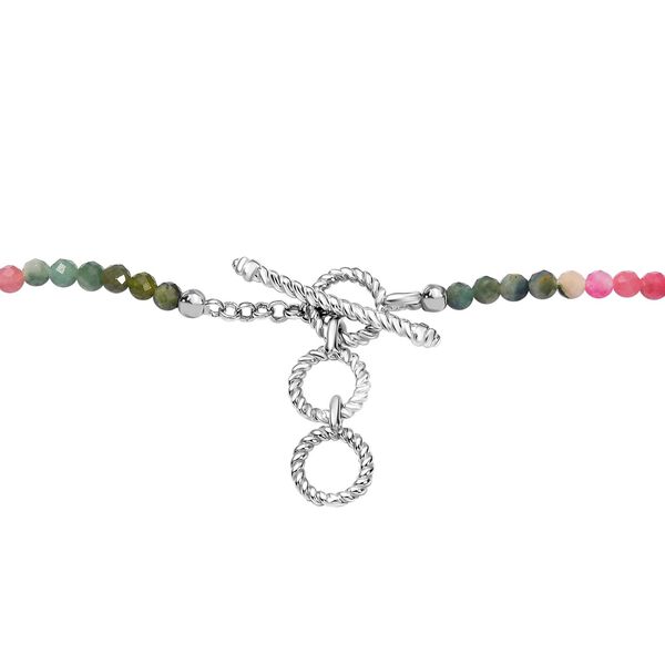 Multi-Turmalin Halskette, 50 cm - 35,46 ct. image number 5