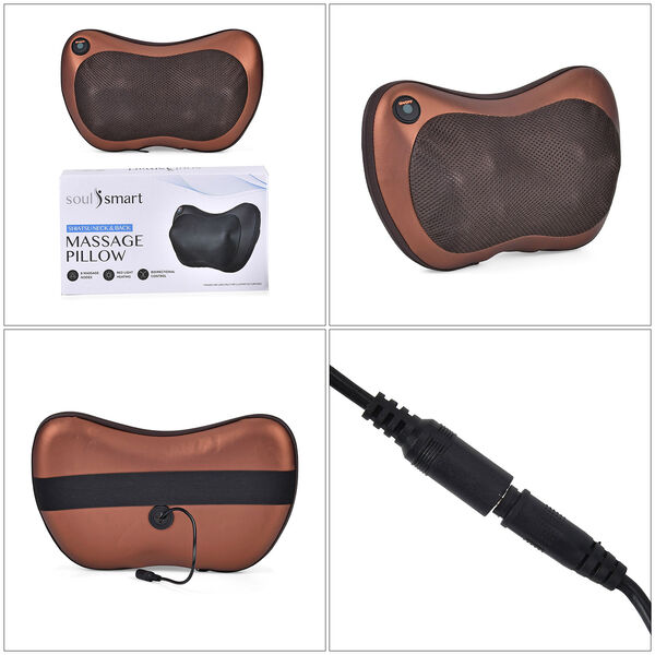 Shiatsu Massagekissen mit Heizfunktion, Braun image number 5