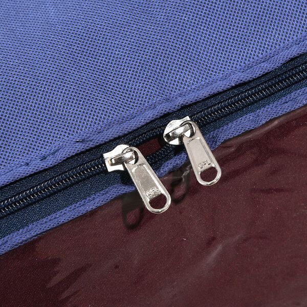 Aufbewahrungsboxen Set aus 3, Sichtfenster, 60 x 30 x 45 cm, Navy image number 7