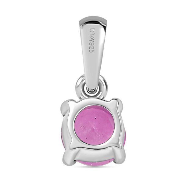 3er Set - D'Joy Ilakaka Rosa Saphir (Fissure gefüllt) Ohrringe, Ring und Anhänger, 925 Silber rhodiniert (Größe 17) ca. 1.84 ct image number 8