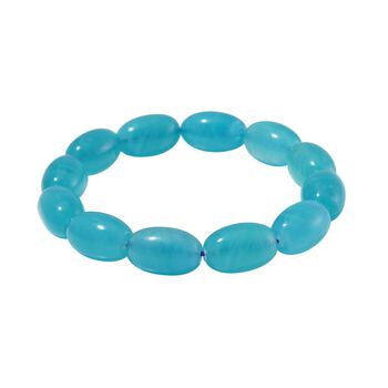 Amazonit flexbiles Armband 18 cm ca. 165.00 ct