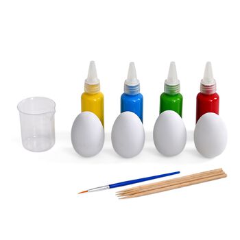 LIVMORE Kreatives Acryl Pour Art DIY Set mit Dekor Eiern und Farben