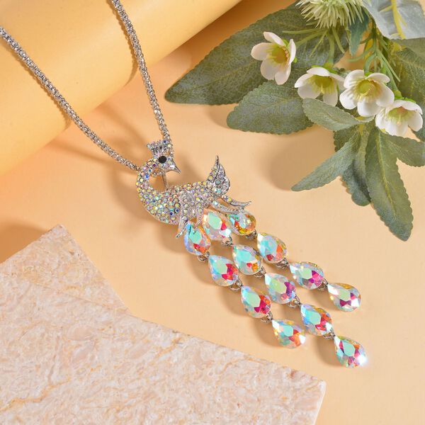 Schwarzer Kristall, Kristall Halskette ca. 70 cm image number 2