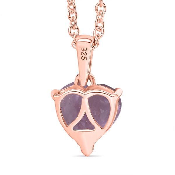 AA Rose De France Amethyst Anhänger 71cm Kette - 1 ct. image number 5