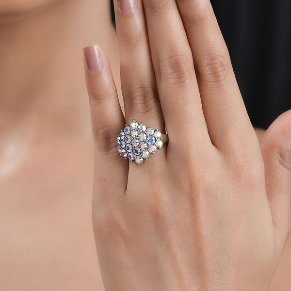 Kristall Ring, Edelstahl (Gr&ouml;&szlig;e 16.00) image number 2