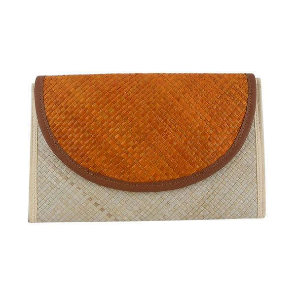 Clutch aus Pandan Blättern, Orange image number 0