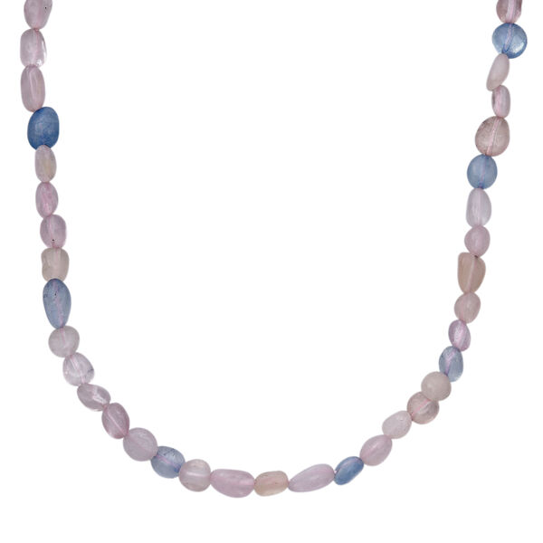 Morganit, Mehrfarbiger Beryll Halskette ca. 45 cm 316L Edelstahl ca. 90.00 ct