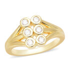 Moissanit Ring 925 Silber vergoldet  ca. 0,33 ct image number 3