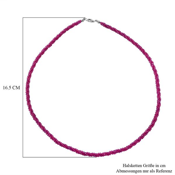 Rhodolith Granat Halskette, 45 cm - 100 ct. image number 5