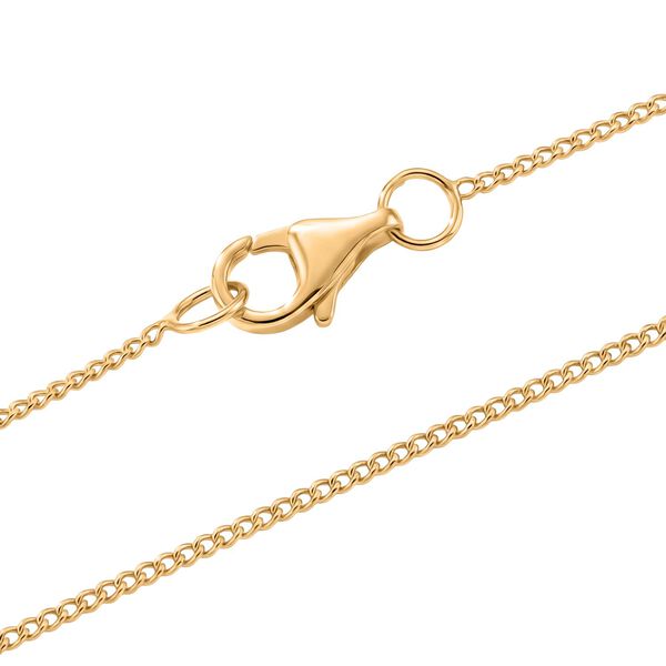 D'Joy wei&szlig;er Edison Perle Anh&auml;nger mit 45cm Kette, 925 Silber vergoldet image number 5