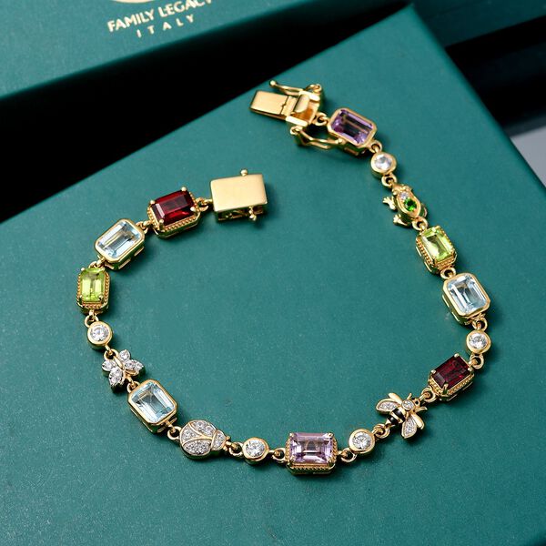 GP Trionfo Kollektion - Multi-Edelstein und blaues Saphir-Armband, 19cm - 10,41 ct. image number 2