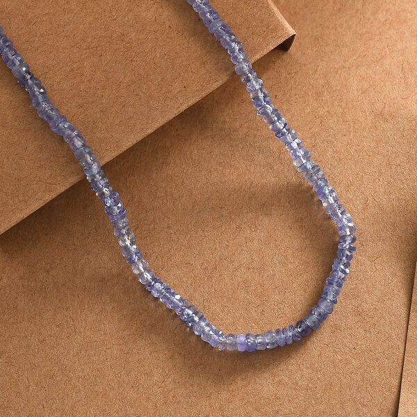 Tansanit Halskette, 45 cm - 40 ct. image number 1