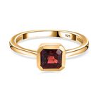 Mosambik Granat Ring 925 Silber vergoldet (Größe 17.00) ca. 1,43 ct