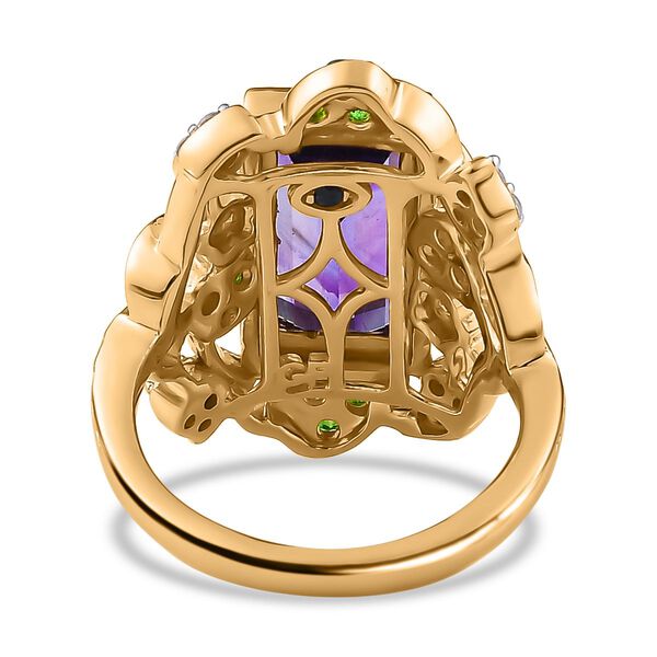 GP Italian Garden Kollektion- Afrikanischer Amethyst, Chromdiopsid, Rhodolith Granat, Zirkon und blauer Saphir-Ring - 4,78 ct. image number 6