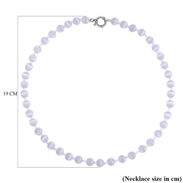 Katzenaugen Halskette mit Chatoyance-Effekt, 50 cm image number 5