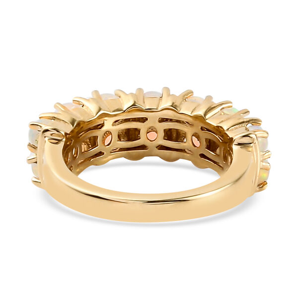 Nat&uuml;rlicher, &auml;thiopischer Opal-Ring, 925 Silber vergoldet  ca. 1,23 ct image number 6