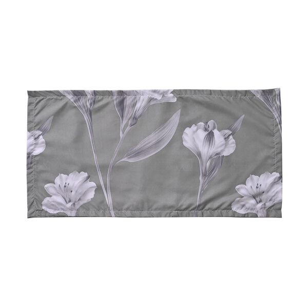 6-tlg. Bettwäsche-Garnitur mit doppelseitigem Druck, Blumenmuster, grau image number 8