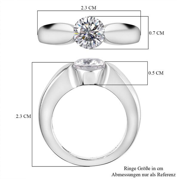 Moissanit Ring - 1,21 ct. image number 5