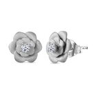 LUXURIANT DIAMOND - Lab Grown Diamant SI-GH Ohrringe 925 Silber rhodiniert ca. 0.20 ct