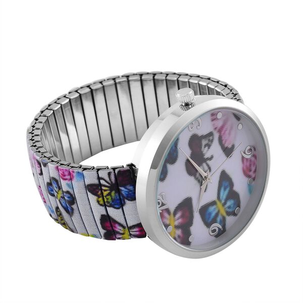 STRADA - Japanisches Uhrwerk, Flexible Uhr, Schmetterling image number 5
