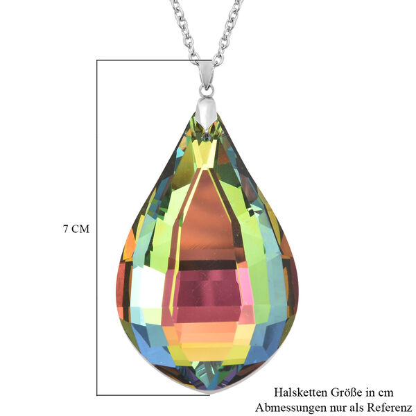 Mehrfarbiger Kristall-Anhänger mit 60 cm Kette - 86 ct. image number 6