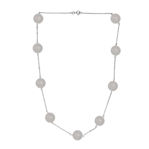 Grüne Quarz-Halskette, 50 cm -25 ct. image number 4