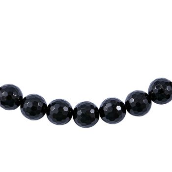 Thai schwarze Spinell Halskette, 45 cm - 300 ct.