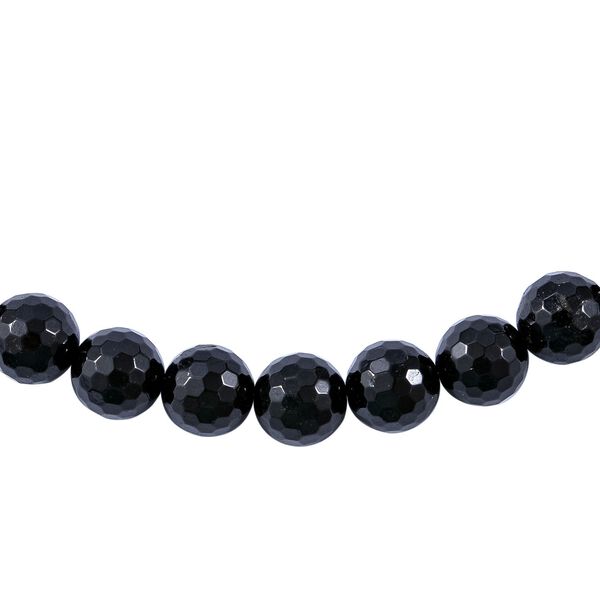 Thai schwarze Spinell Halskette, 45 cm - 300 ct. image number 2