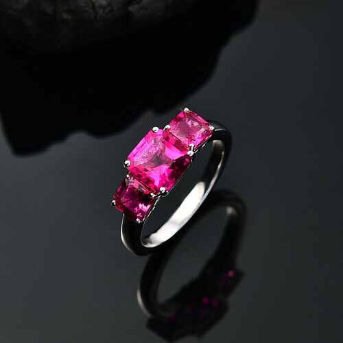 LUXURIANT DIAMOND- zertifiziert und geprüft AAA Labor Bixbit Ring in 417 Weißgold - 4 ct. image number 1