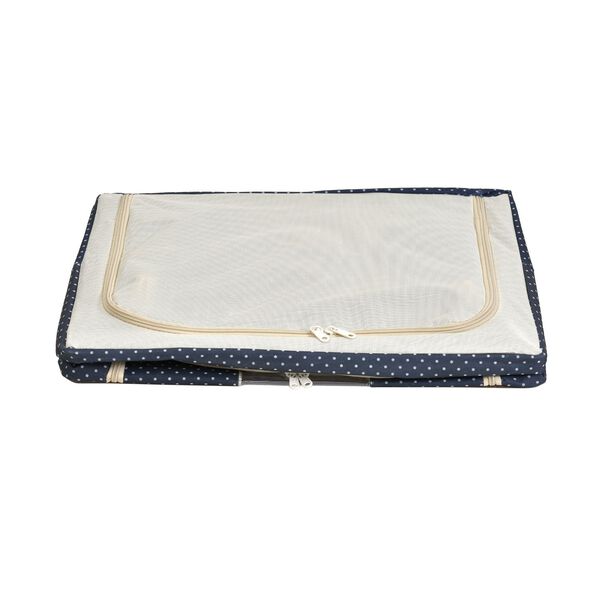 66L Aufbewahrungsbox mit Metallrahmen, Stapel- und faltbar, 50x40x33cm, Blau image number 8