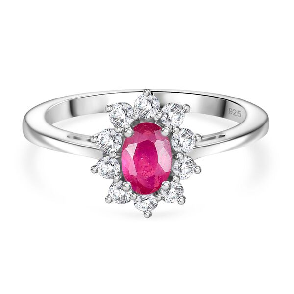 D’Joy Afrikanischer Rubin und Zirkon Ring - 1,19 ct. image number 0