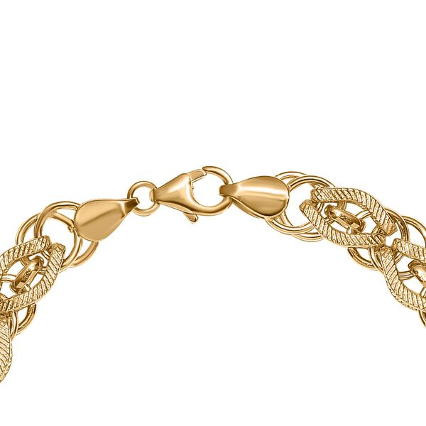 Designer inspiriertes Armband, 925 Silber Gelbgold Vermeil, ca. 19 cm ca. 15,00g image number 4