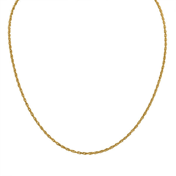 Seilkette 45 cm in vergoldetem 925 Silber