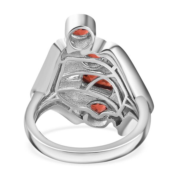 Roter Granat Ring Messing (Gr&ouml;&szlig;e 17.00) ca. 1,90 ct image number 6