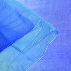 LA MAREY handgemalter Damen Schal aus Seide-Chiffon, Blau image number 2