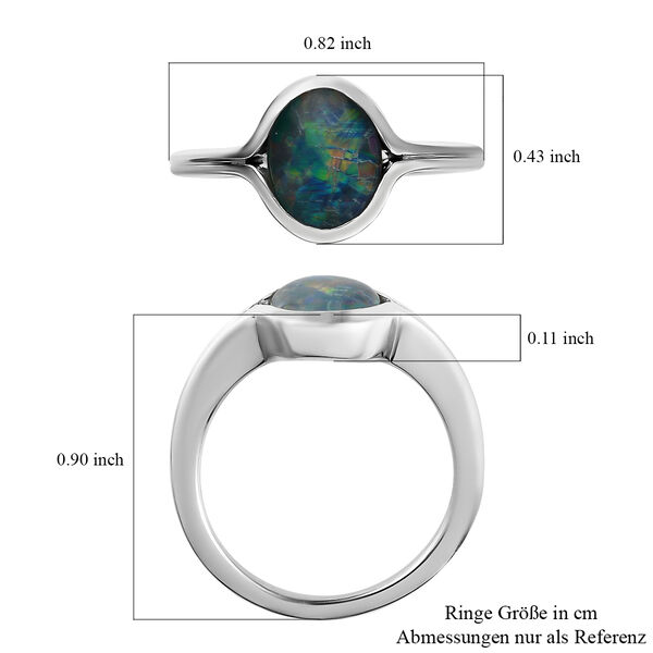 Boulder Opal Triplett-Ring - 1,23 ct. image number 5