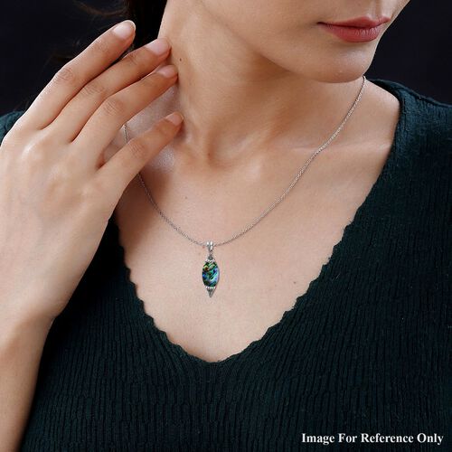 Royal Bali Kollektion - Abalone Muschel Anhänger 925 Silber image number 1