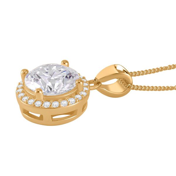 Moissanit Anh&auml;nger mit 45cm Kette - 1,72 ct. image number 4