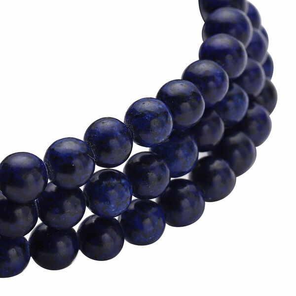 3er- Set blaues Howlit und Lapislazuli-Armband, ca. 18 cm, ca. 183,50 ct image number 4