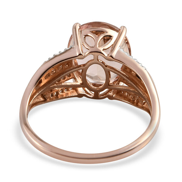 AAA Morganit und Diamant Ring 585 Roségold  ca. 5,03 ct image number 6