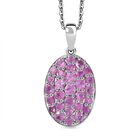 D’joy Rosa Saphir Schmuckset 925 Silber rhodiniert ca. 1,70 ct.