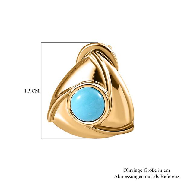 AA Sleeping Beauty T&uuml;rkis Ohrringe- 1.01 ct. image number 6