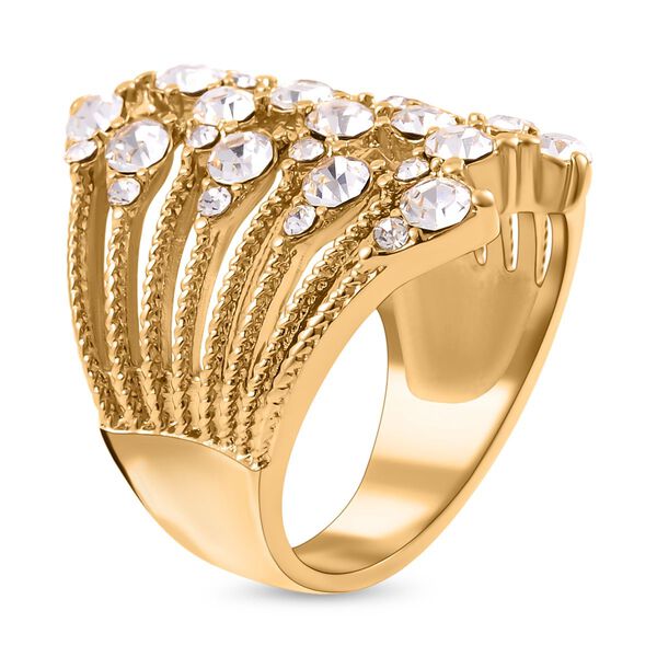 Wei&szlig;er Kristall-Ring image number 5